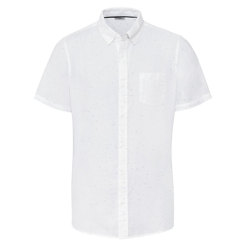 پیراهن آستین کوتاه مردانه لیورجی مدل UP325570-Wslub