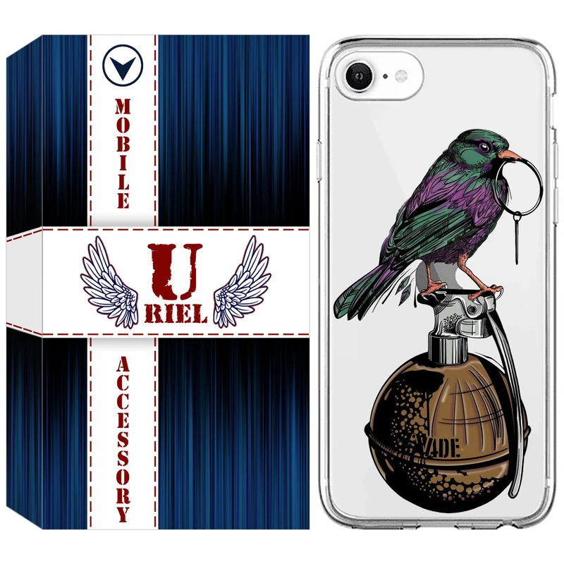 کاور یوریل قاب کد 31 طرح پرنده مناسب برای گوشی موبایل اپل iPhone 7 / 8 / SE 2020 / SE 2022