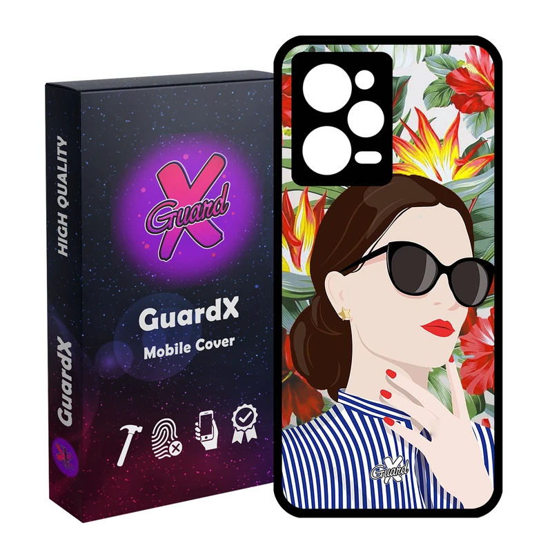 کاور گارد ایکس طرح Girl مدل Glass10355 مناسب برای گوشی موبایل شیائومی Redmi Note 12 Pro 5G/Poco X5 Pro 5G/Note 12 Pro Pro speed