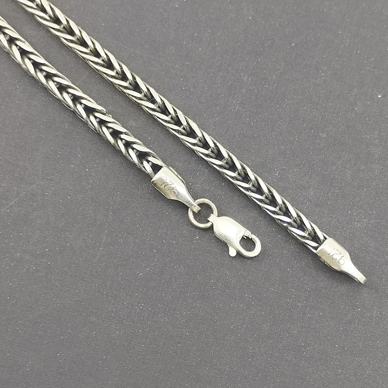 زنجیر نقره مردانه سلین کالا مدل سیاه قلم دیزانت کد T60-G31.53