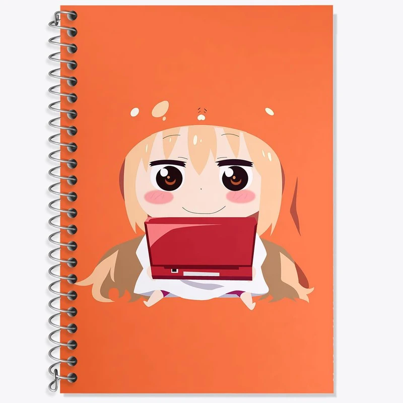 دفتر زبان 50 برگ خندالو مدل سه خط طرح دوما اومارو انیمه اوماروچان Umaru Chan کد 18499