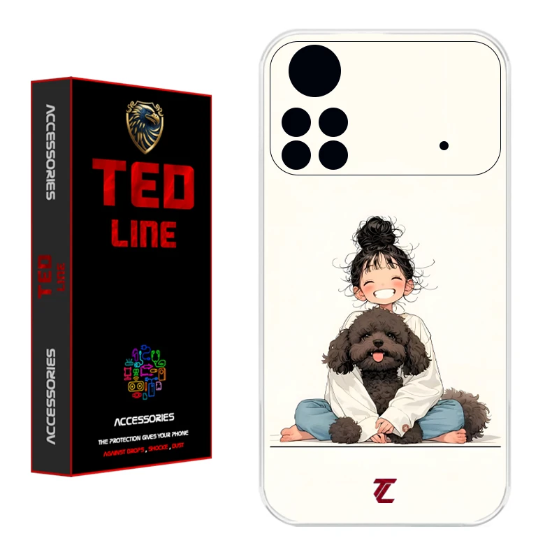 کاور تدلاین طرح سگ کد 1199 مناسب برای گوشی موبایل شیائومی Poco X4 Pro