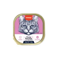 کنسرو غذای گربه بالغ ونپی مدل Mousse طعم تن و سالمون وزن ۴۰ گرم
