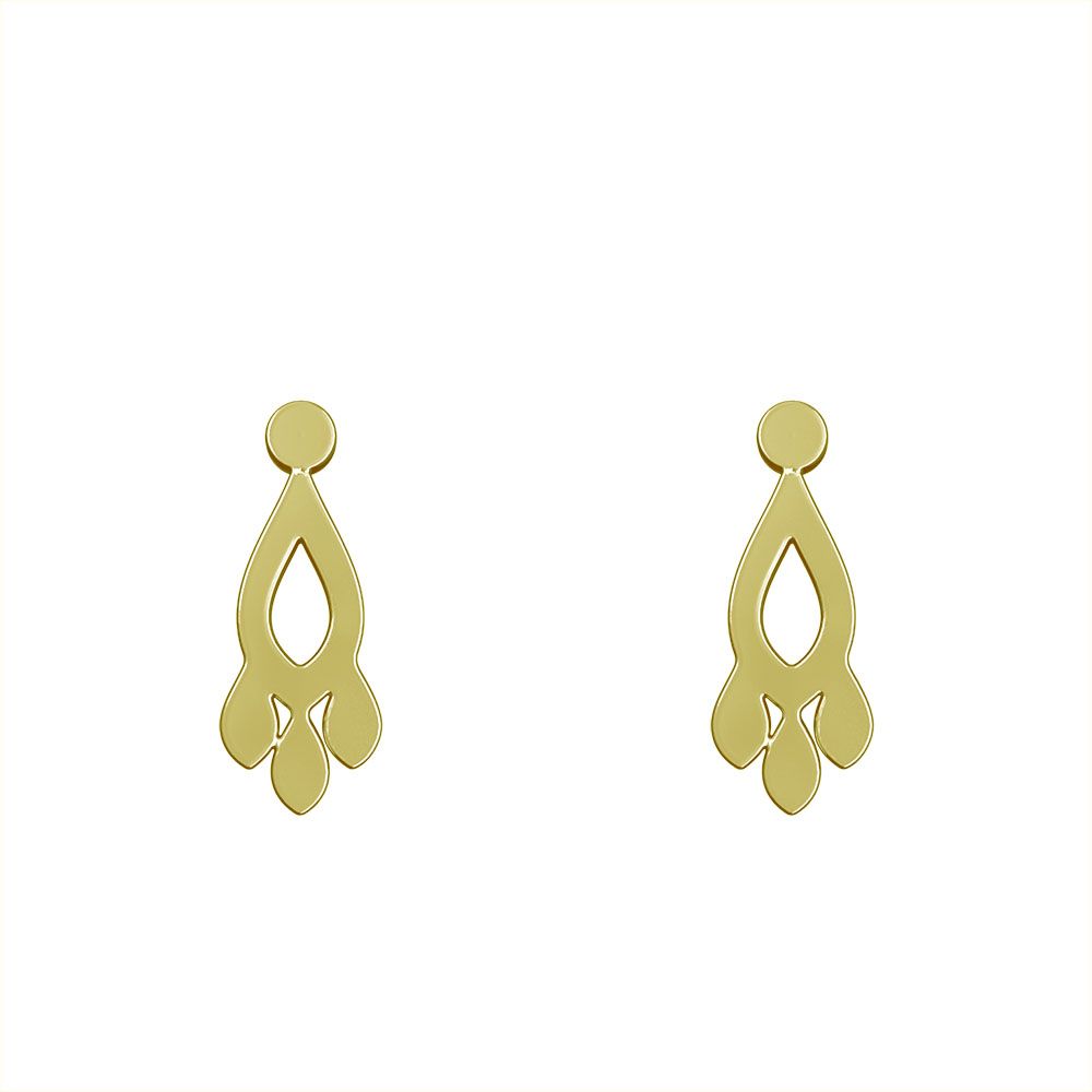 گوشواره طلا 18 عیار زنانه مدوپد مدل اشک کد GA1-10841 -  - 2
