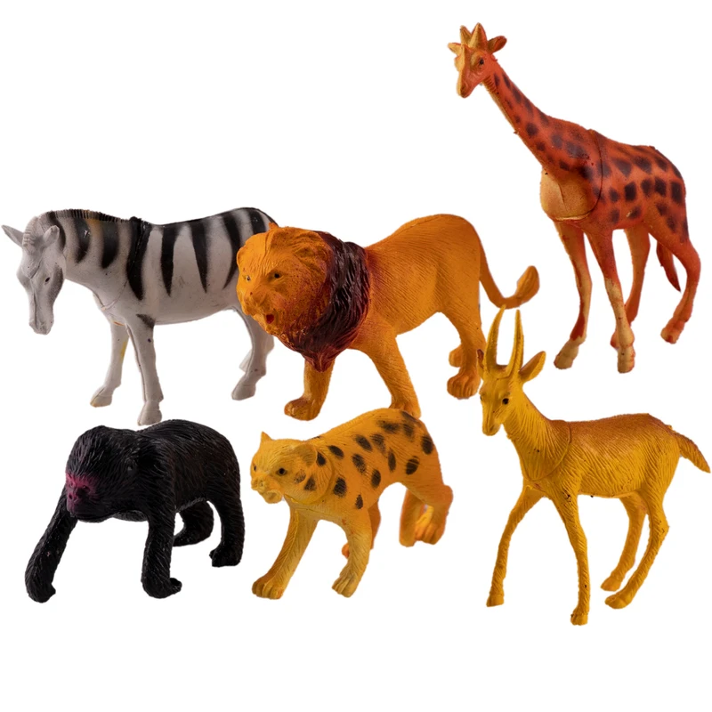 فیگور طرح حیوانات جنگل مدل Animal Kingdom کد 2 بسته 6 عددی