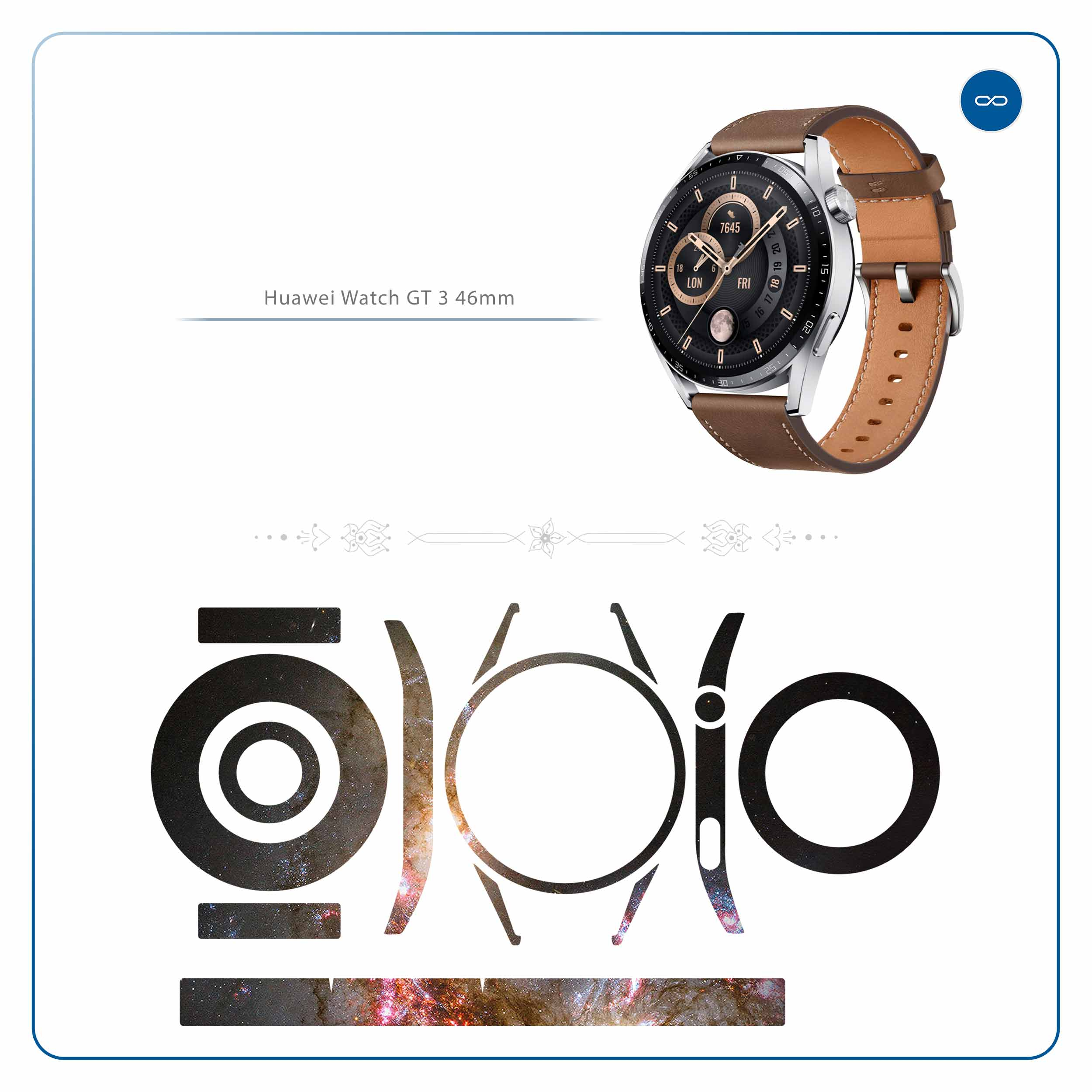 برچسب ماهوت طرح Universe-by-NASA-5 مناسب برای ساعت هوشمند هوآوی Watch GT 3 46mm