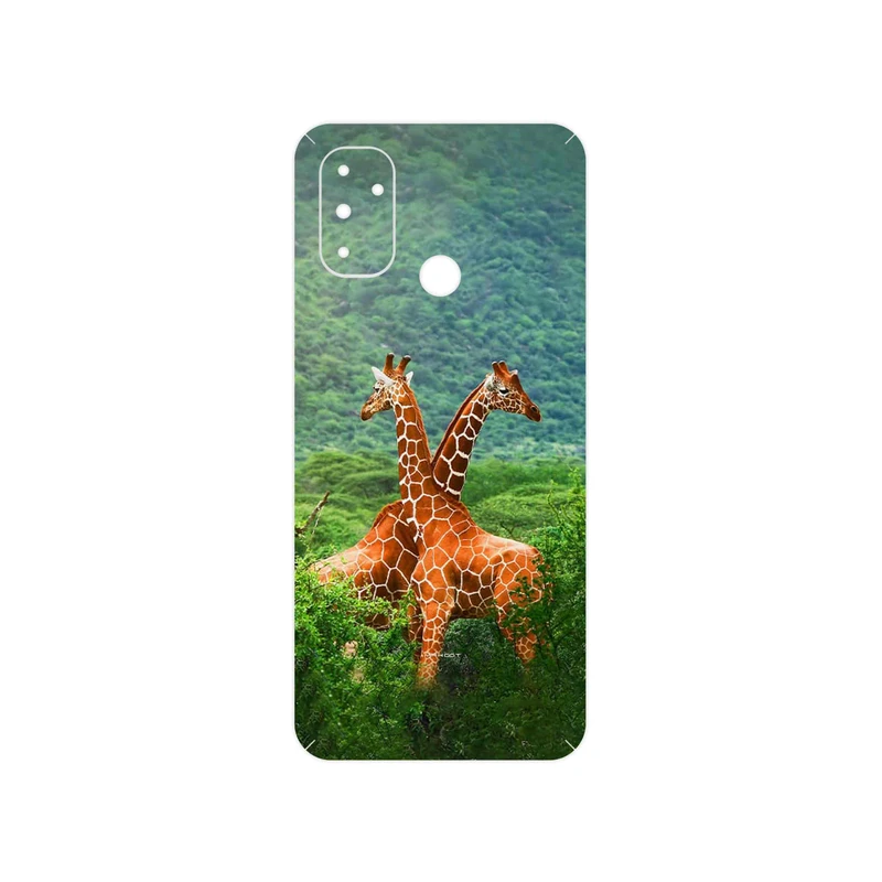 برچسب پوششی ماهوت مدل Giraffe مناسب برای گوشی موبایل وان پلاس Nord N100