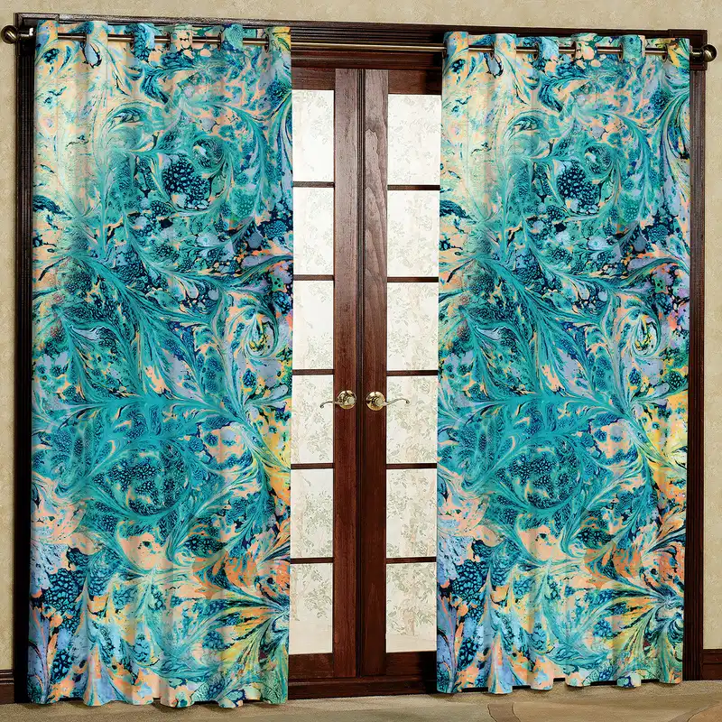 پرده مدل آبرنگی مخمل پانچی کد 2635 سایز 200x140 سانتی متر