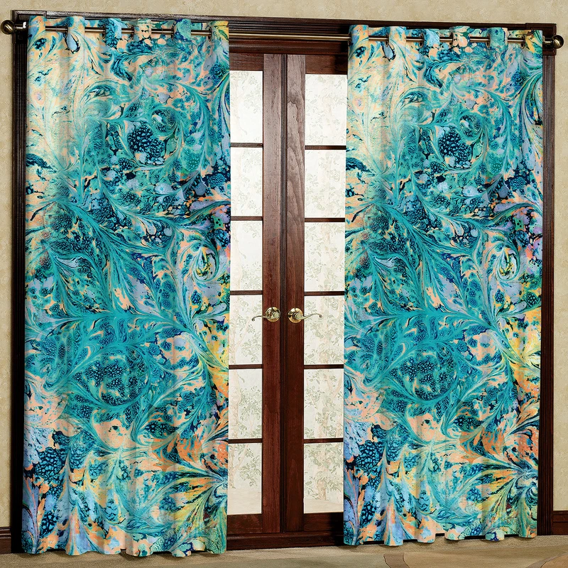 پرده مدل مخمل پانچی کد 2635T2 سایز 200x140 سانتی متر