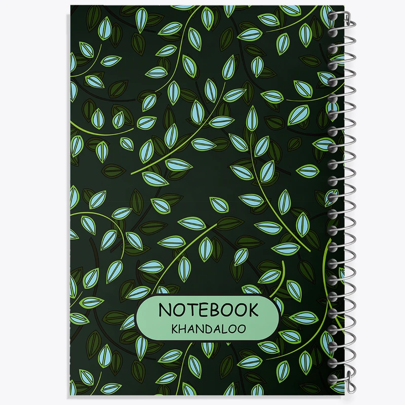 دفتر لیست خرید 50 برگ خندالو طرح پترن برگ کد N463