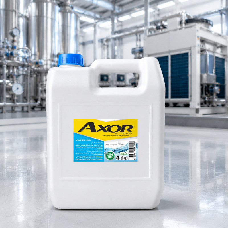 آب مقطر آکسور کد Axmo حجم 3400 میلی لیتر