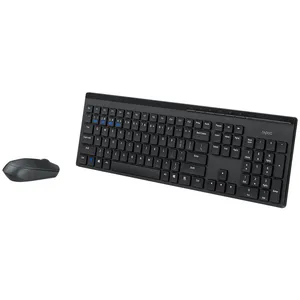 Rapoo 8110M Wireless Keyboard With Mouse, Membrane Switch, Full-Size