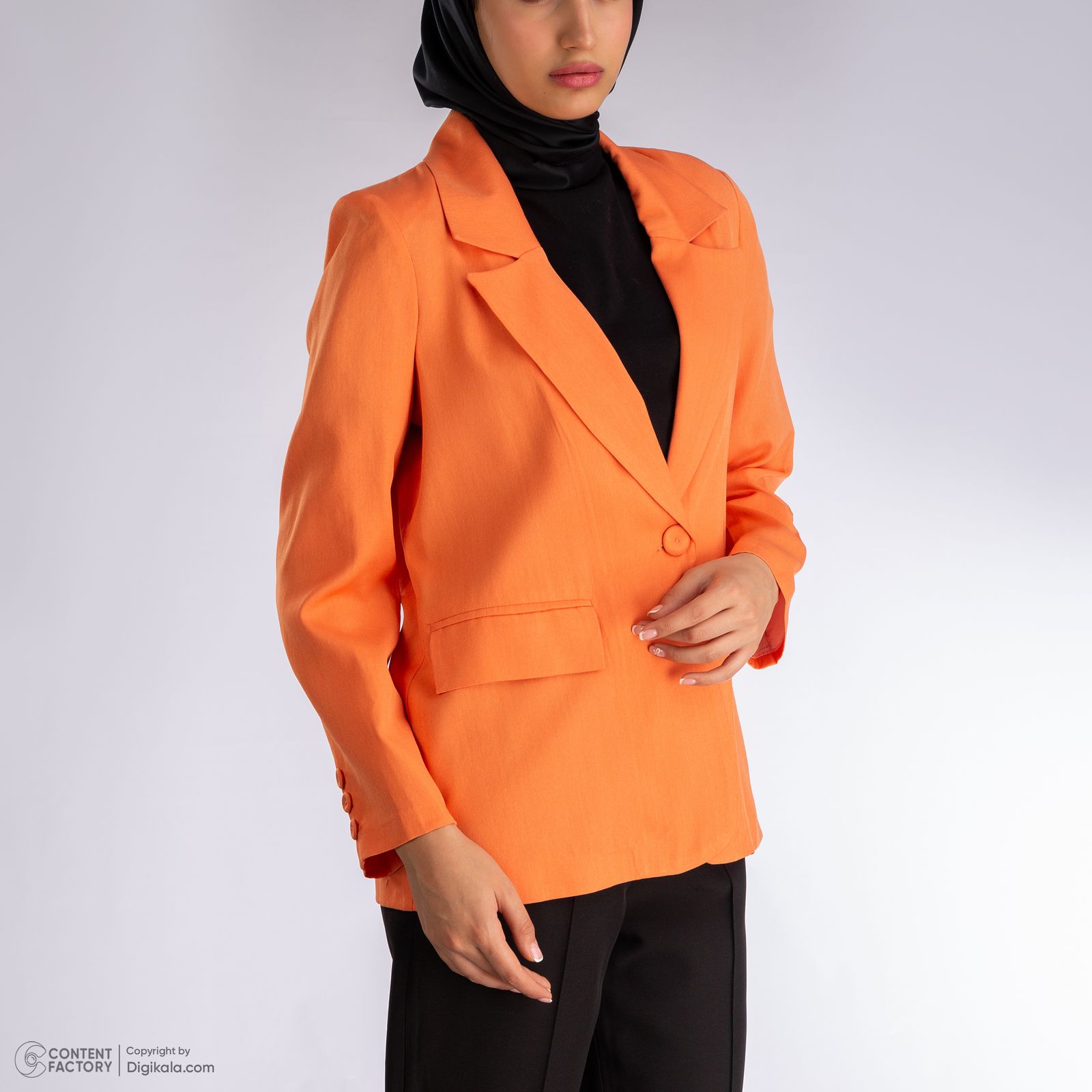 کت زنانه نیزل مدل 0228-016 رنگ نارنجی -  - 11