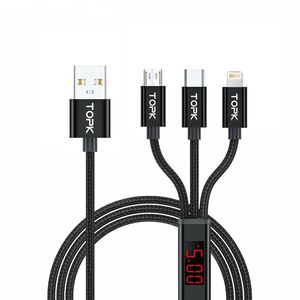 نقد و بررسی کابل تبدیل USB به MicroUSB/ لایتنینگ/ USB-C تاپکی مدل AC36 طول 1 متر توسط خریداران