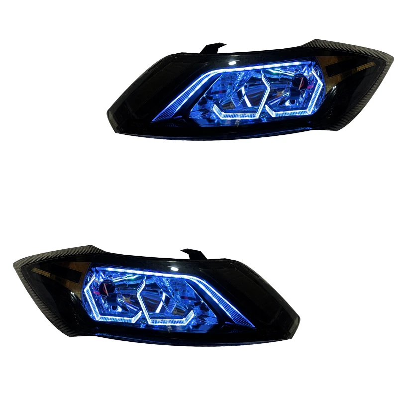 چراغ جلو خودرو گروه پژوهش صنعت مدرن مدل 3D-Hexa-B-W مناسب برای ساینا،کوئیک بسته دو عددی