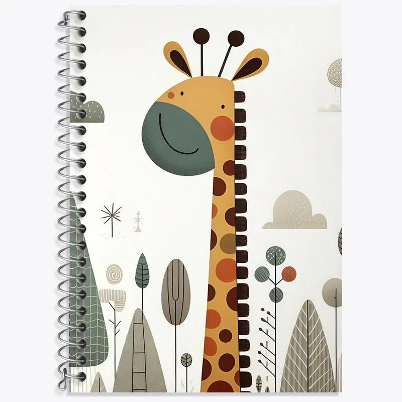 دفتر لغت 50 برگ خندالو طرح زرافه بامزه کد N5376