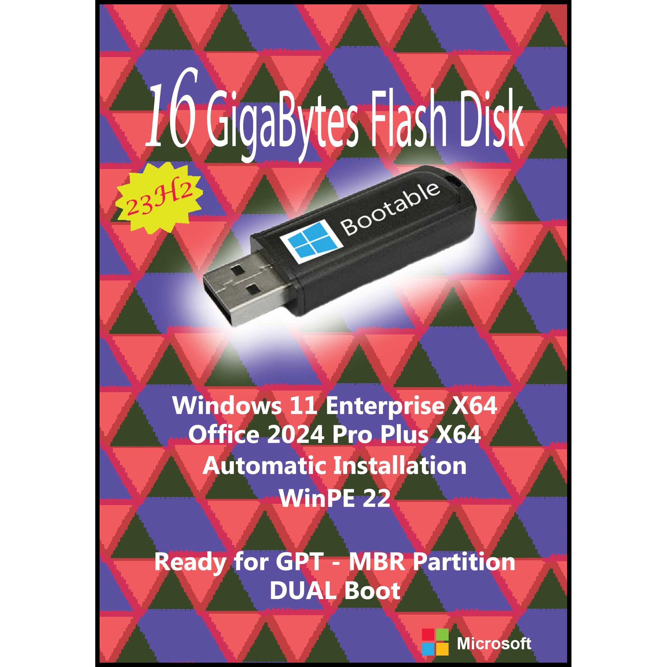 سیستم عامل Windows 11 23H2 Enterprise X64 UEFI  - Office 2024 نشر مایکروسافت