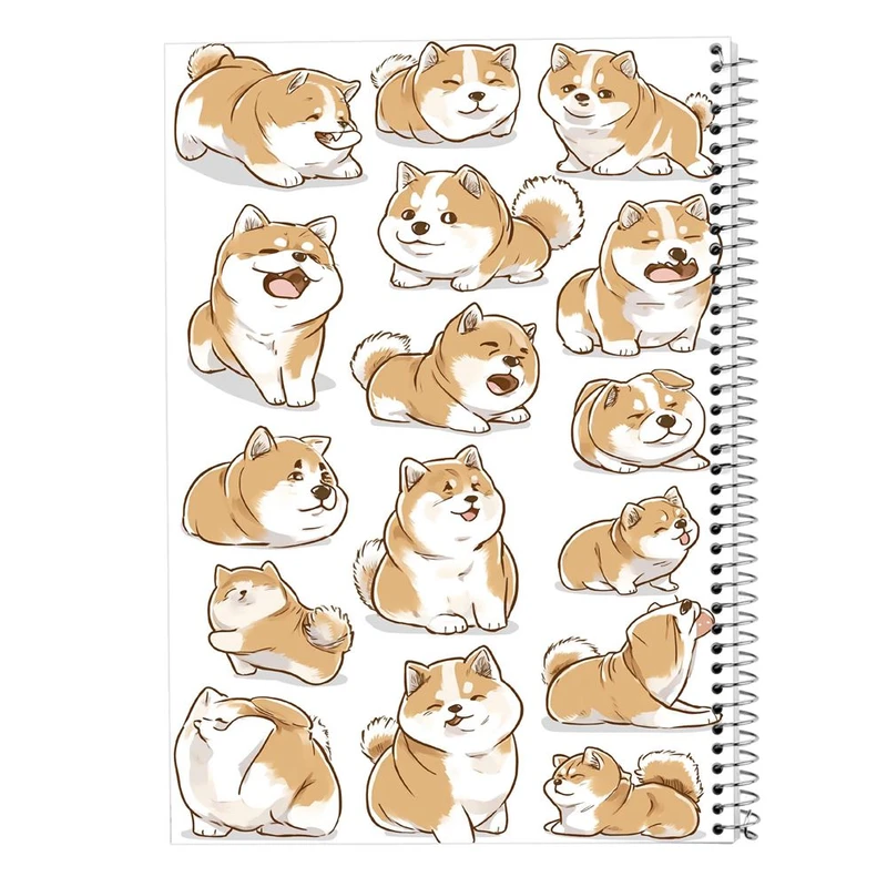 دفتر شطرنجی 50 برگ مدوپد طرح سگ و گربه کد DF17377