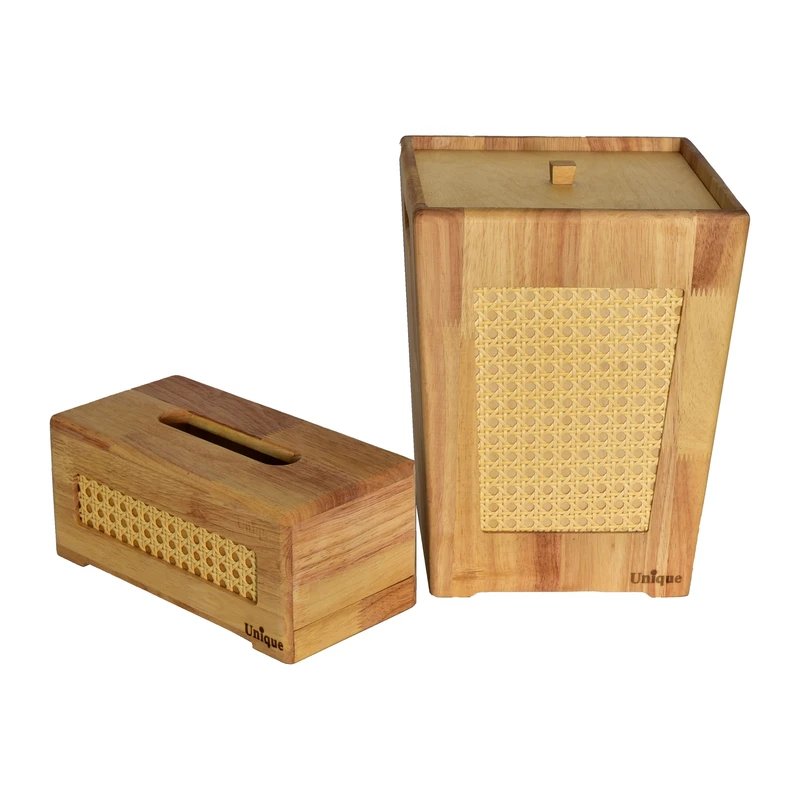 عکس شماره 5 : ست سطل و جای دستمال کاغذی یونیک کد 2969-un