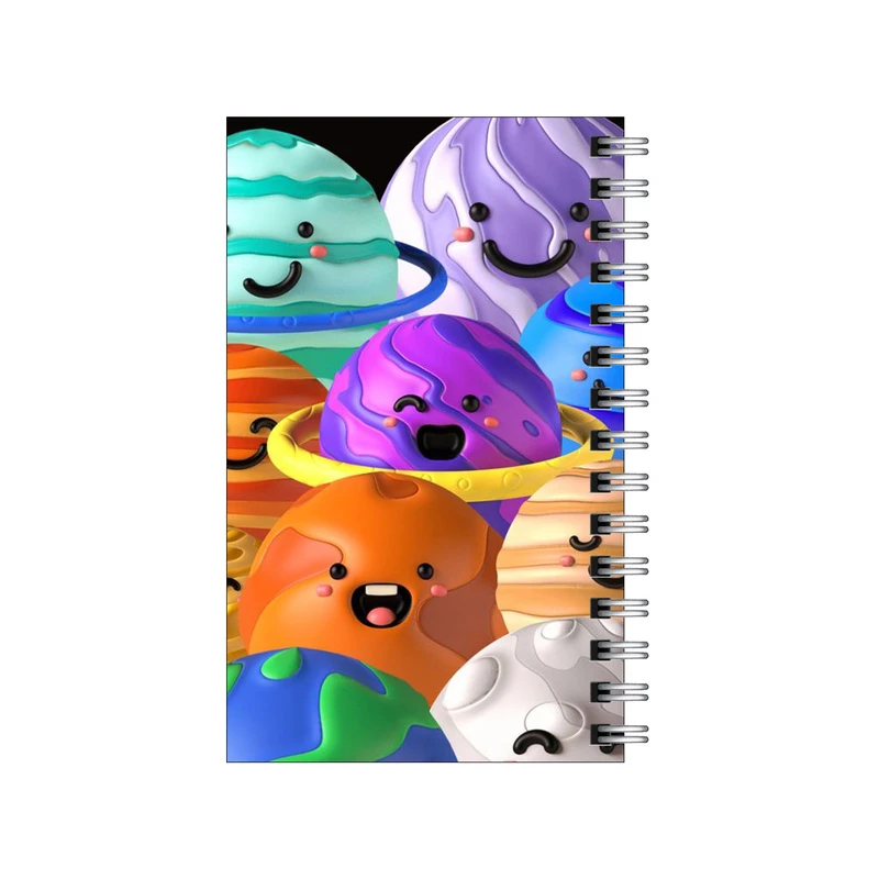 دفترچه یادداشت مدل to do list طرح سیاره های خوشحال کد 4902228