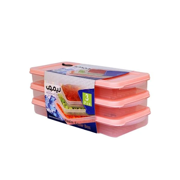 ظرف نگهدارنده لیمون مدل نسترن کد MD434  بسته 3 عددی