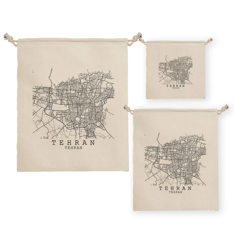 نظم دهنده ترمه طراحان ایده مدل نقشه شهر تهران کد map0526 مجموعه سه عددی