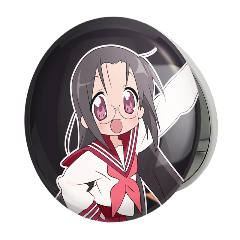 آینه جیبی خندالو طرح هیوری انیمه ستاره خوش شانس Lucky Star مدل تاشو کد 23597 