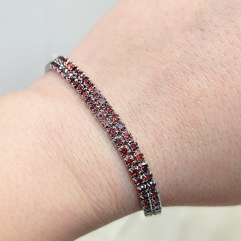 دستبند نقره زنانه مدل نگین کد NG1492