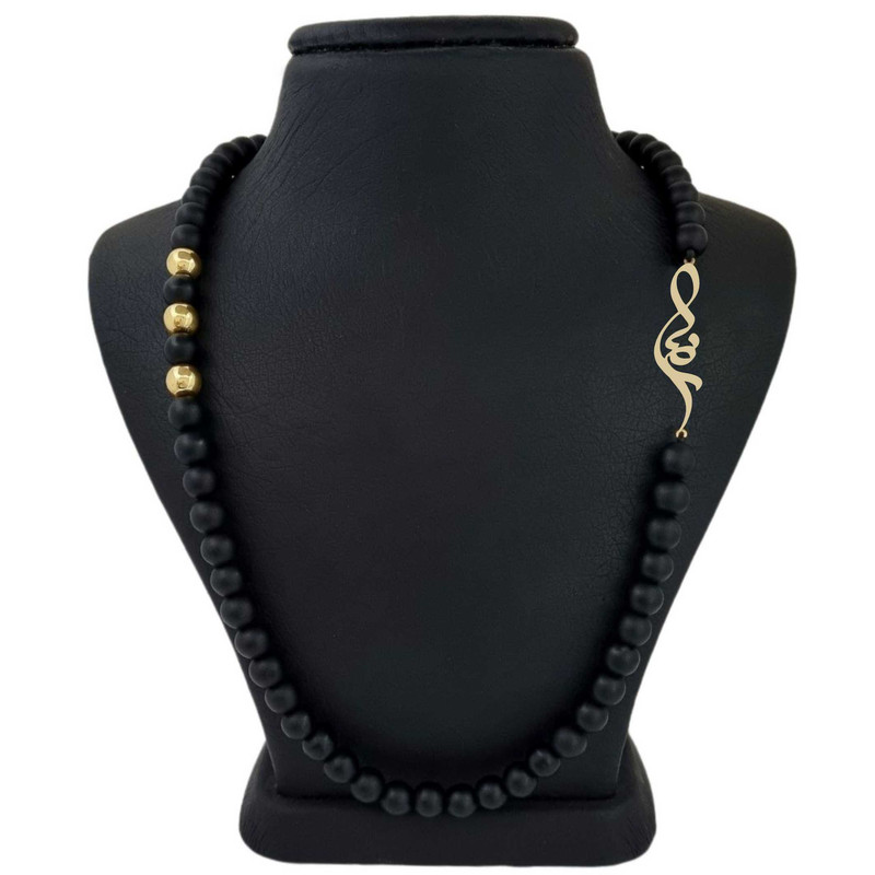 گردنبند طلا 18 عیار پسرانه لیردا مدل اسم رضا 30301