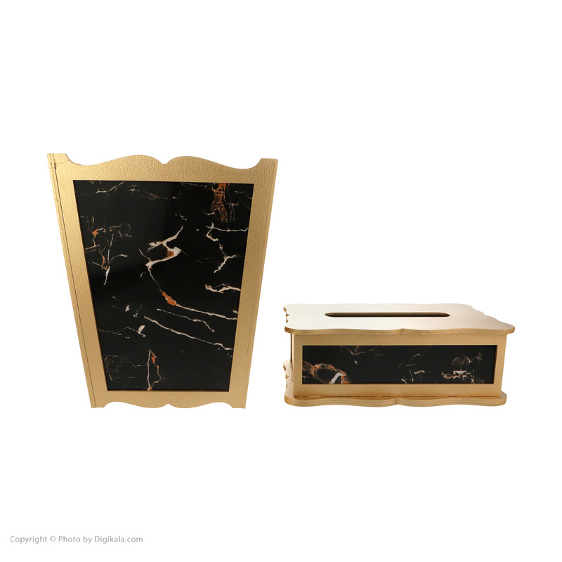 ست سطل و جای دستمال کاغذی مدل set_198