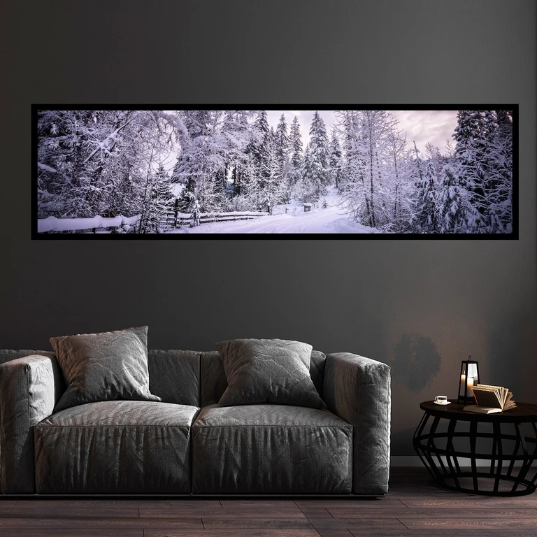 تابلو بکلیت طرح برف زمستانی مدل کشیده B-7737