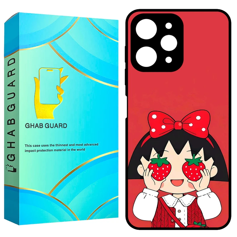 کاور قاب گارد طرح توت فرنگی مدل GCHPR12 مناسب برای گوشی موبایل شیائومی Redmi 12 4G / Redmi 12 5G / Poco M6 Pro 5G