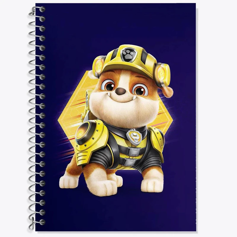 دفتر زبان 50 برگ خندالو مدل دو خط طرح انیمیشن سگ های نگهبان کد 26910