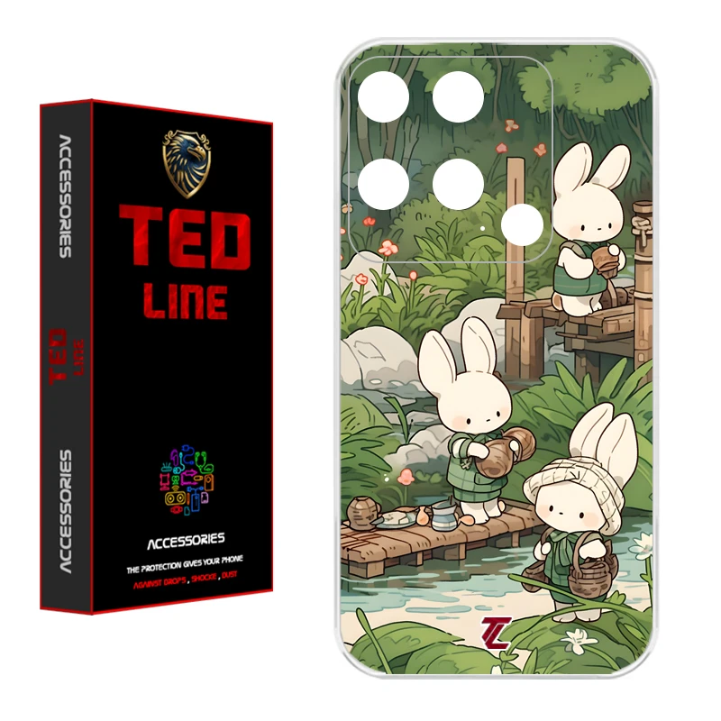 کاور تدلاین طرح خرگوش کد 1182 مناسب برای گوشی موبایل شیائومی Redmi 10C / Poco C40
