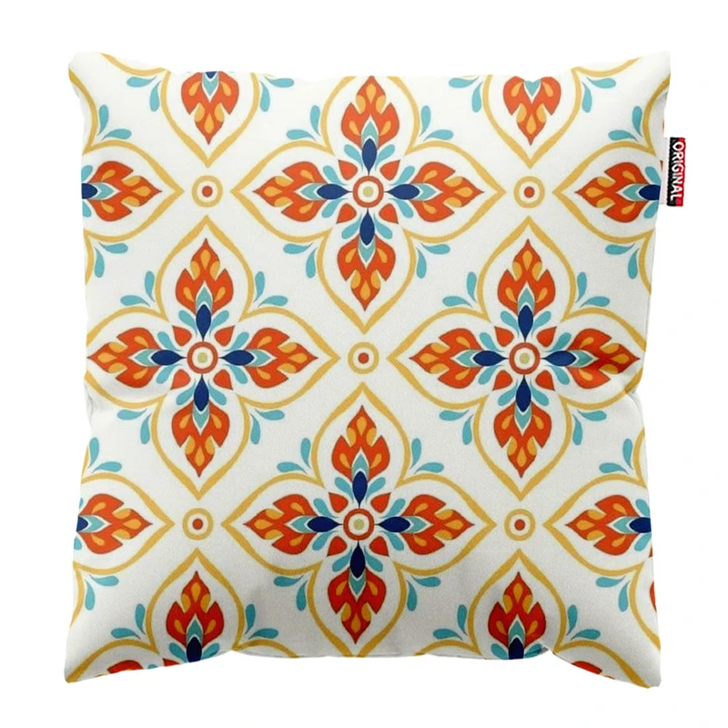 کوسن پاد آفرین طرح سنتی کلاسیک گل کد 1481 سایز 30*30 سانتی متر