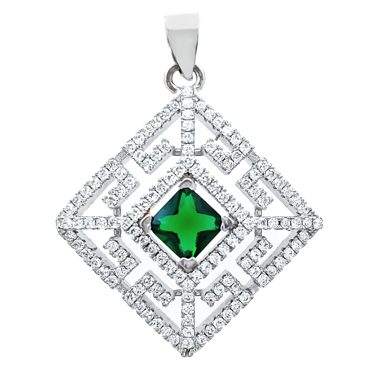 آویز گردنبند نقره زنانه مدل VM8653