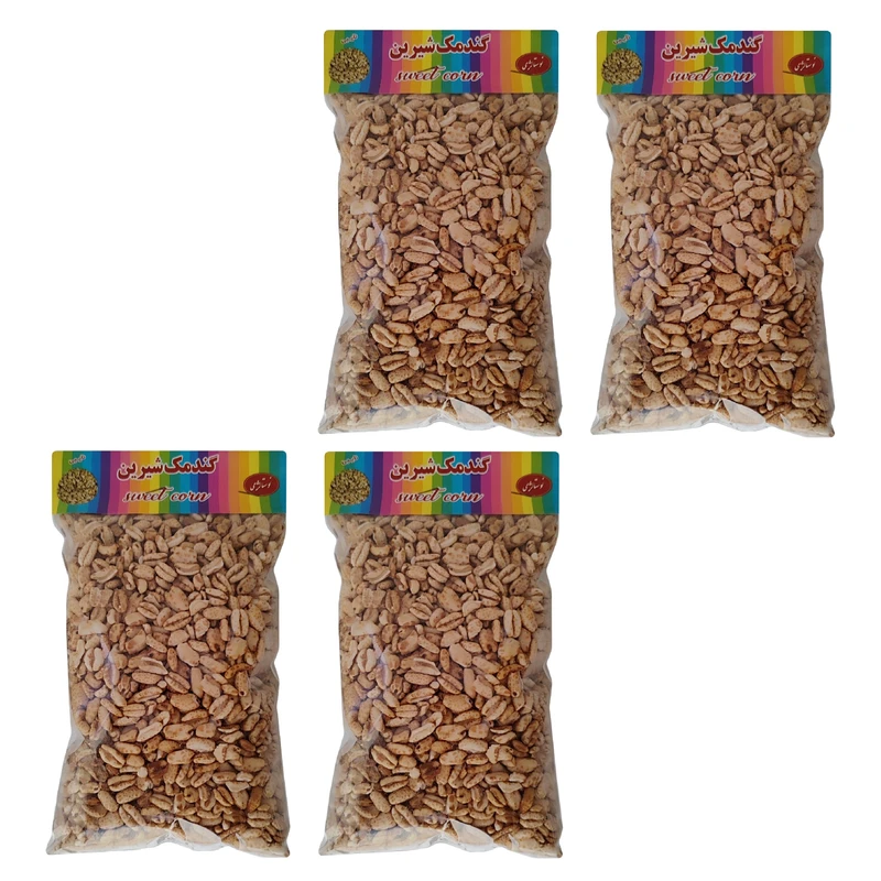 گندمک بو داده و شیرین نایبی - 100 گرم بسته 4 عددی