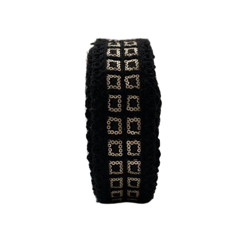 نوار یراق مدل پولک دار کد 25005 طول 1متر