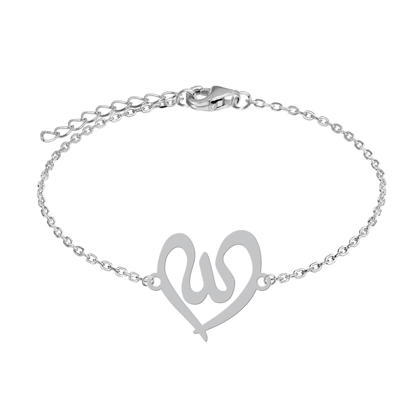 دستبند زنجیری زنانه هایکا طرح اسم الله کد zd.ha 292