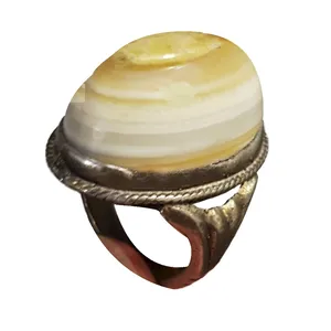 انگشتر نقره مردانه مدل عقیق حجر السلطان کد AHS3P