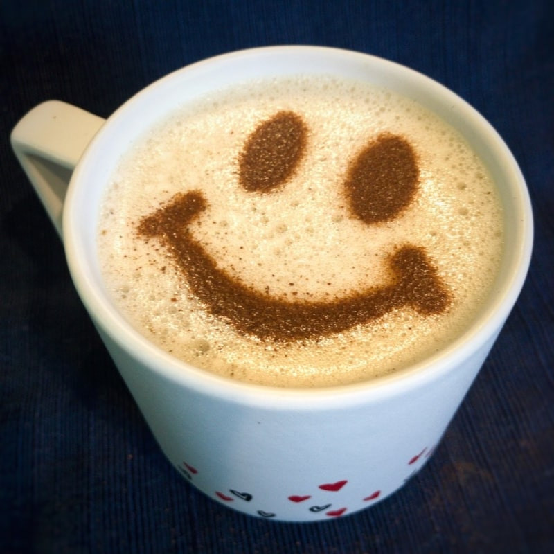 شابلون قهوه مدل Smile