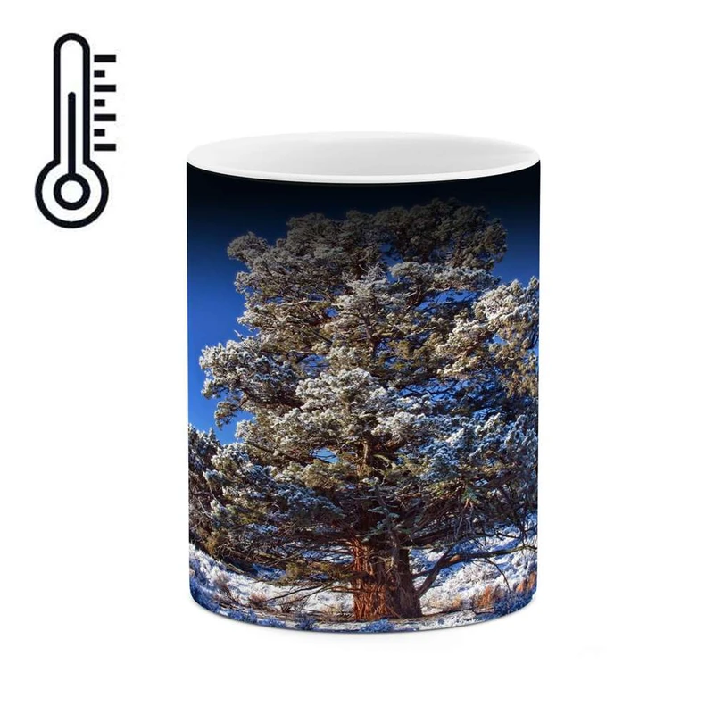 ماگ حرارتی کاکتی مدل منظره برفی کد mgh14962