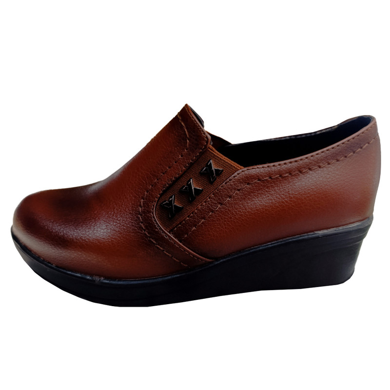 کفش طبی زنانه مدل بغل سگک ضربدری کد 2101