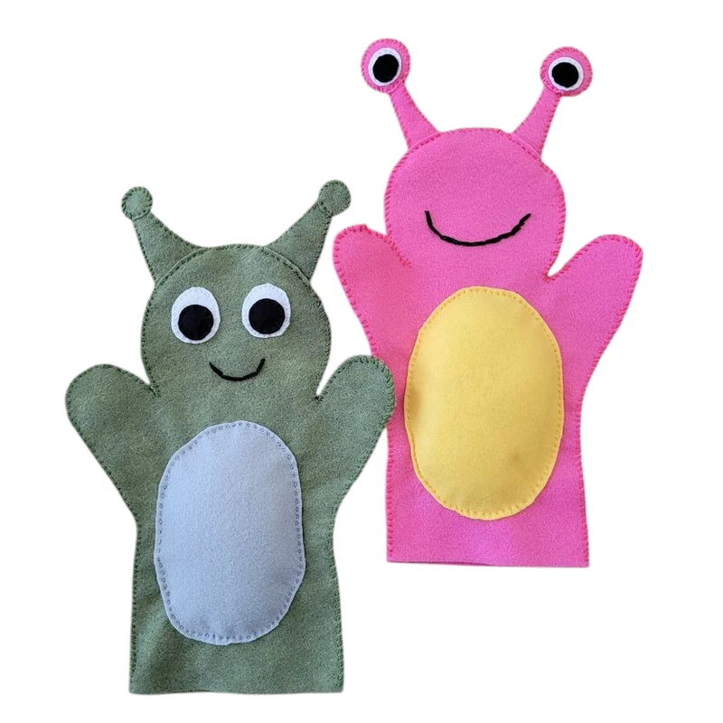 عروسک دستکشی مدل حلزون مجموعه 2عددی