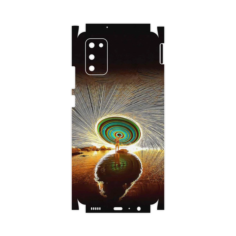 برچسب پوششی ماهوت مدل Night Light Fountain-FullSkin مناسب برای گوشی موبایل سامسونگ Galaxy A02S