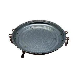 شیرینی خوری مسی مدل پایه کوتاه کد S_4204