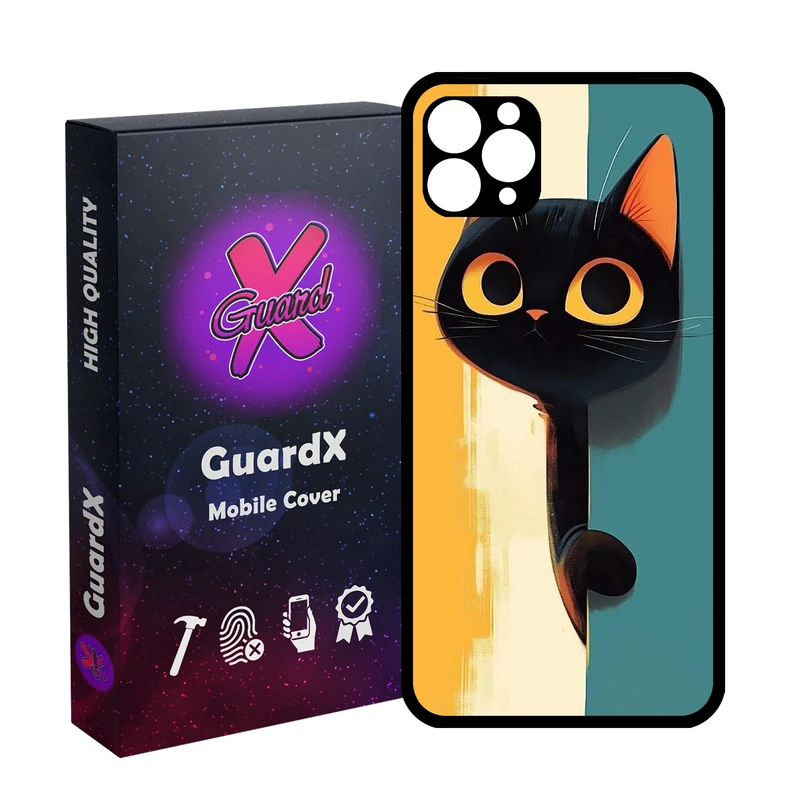 کاور گارد ایکس طرح گربه مدل  Glass10780 مناسب برای گوشی موبایل اپل iPhone 11 Pro Max