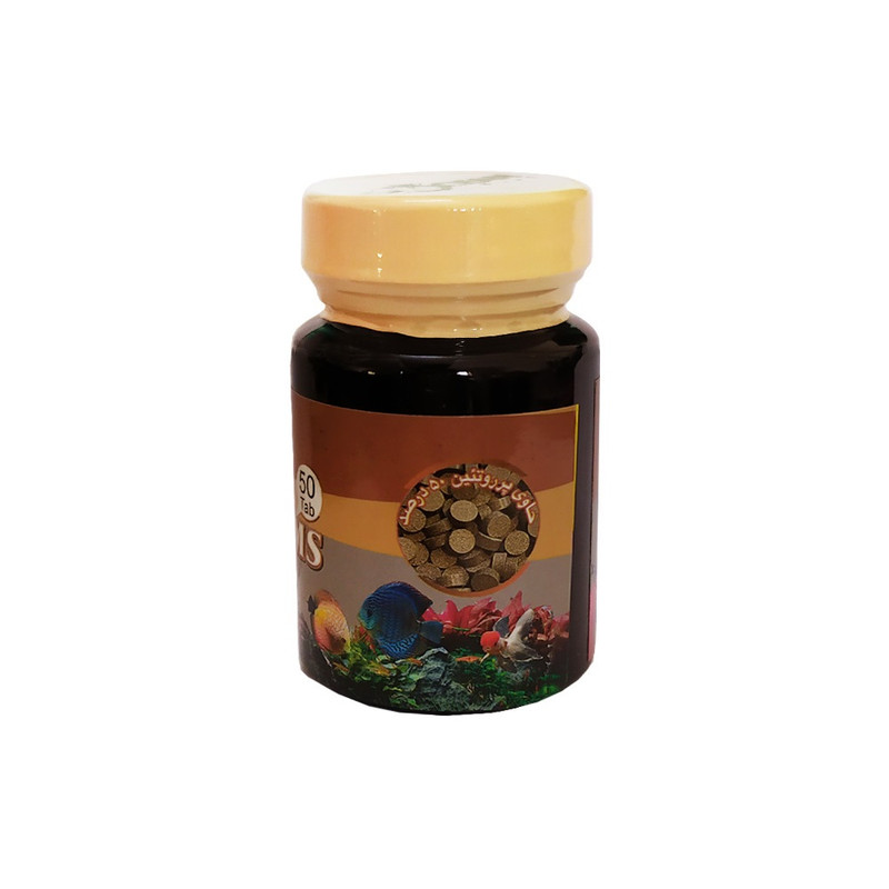 غذا ماهی اوشن بلو مدل قرص کرم میلورم مجموعه 50 عددی