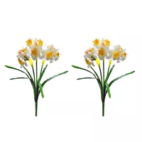 گل مصنوعی مدل بوته نرگس بسته دو عددی
