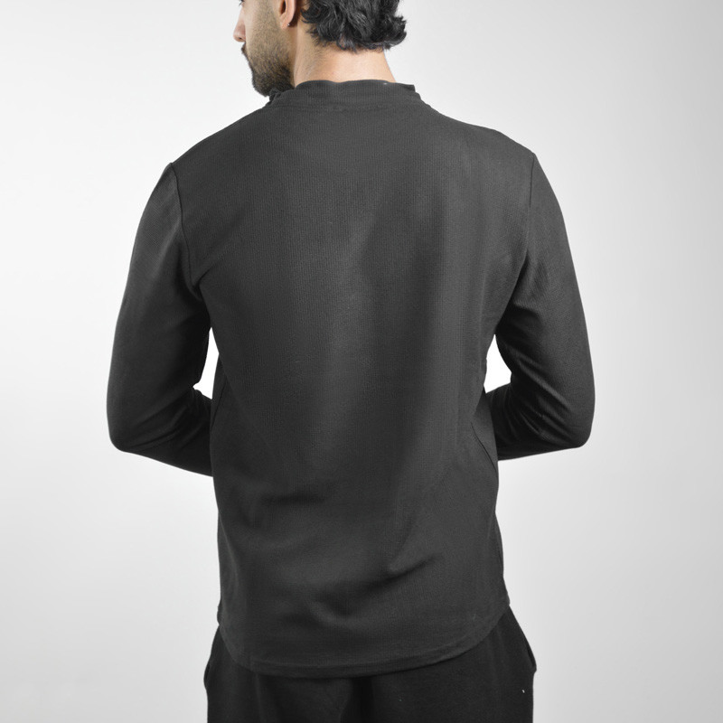 تیشرت آستین بلند ورزشی مردانه مدل GS-M-DriFit-239096 رنگ مشکی